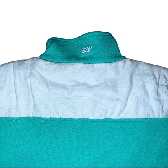 Vineyard Vines Women’s Green Oxford Shep Shirt Pullover 1/4 Zip XXS XxSmall - Picture 6 of 6